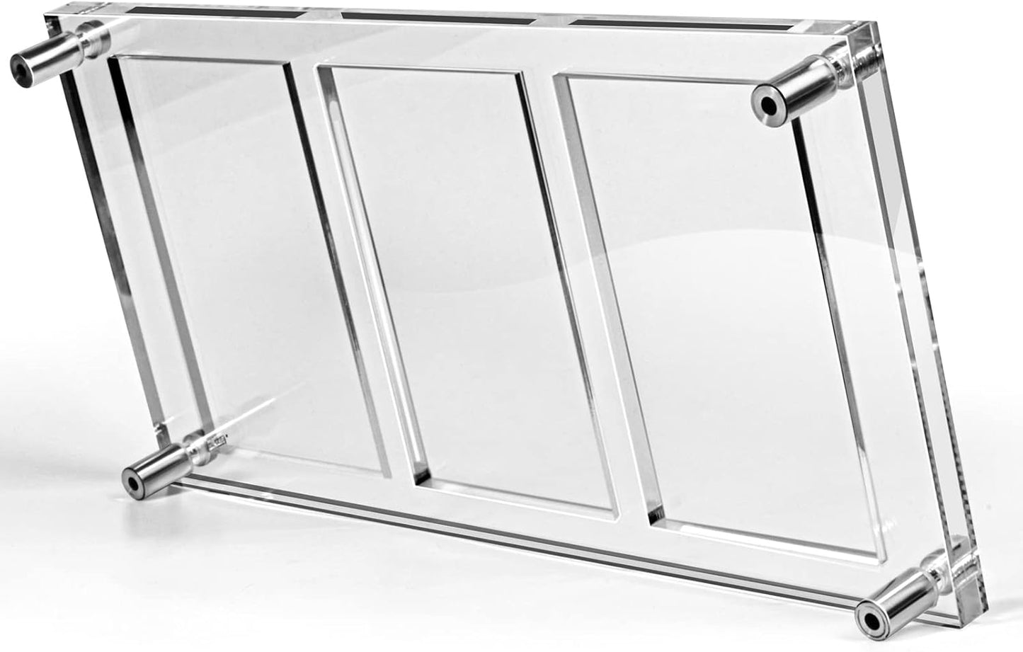 Acryl-Wandrahmen (TRANSPARENT) für 3 abgestufte Karten (PSA, PCA, CCG) – Anti-UV-Schutz