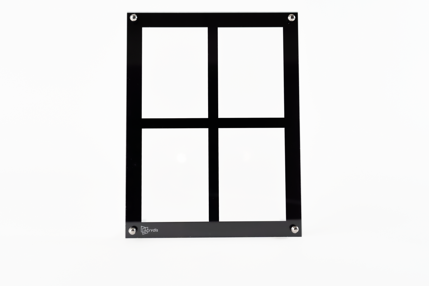 Cadre en acrylique pour 2x2 cartes à collectionner standards - Protection anti UV - Avec vis