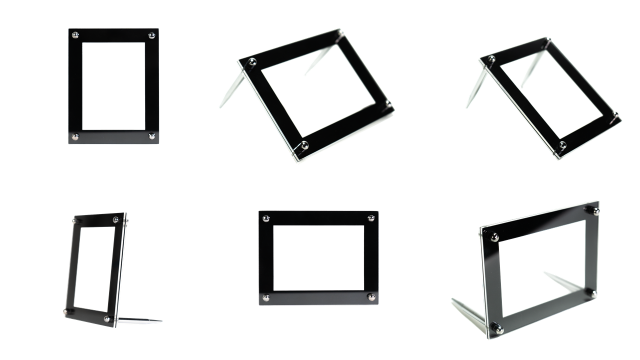 Cadre en acrylique pour 1 carte à collectionner standard - Protection anti UV - Avec vis
