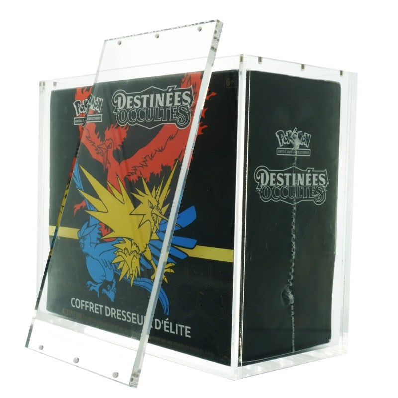 Boîte de protection en acrylique pour Pokémon Elite Trainer Box ETB - 100% Résistant aux UV