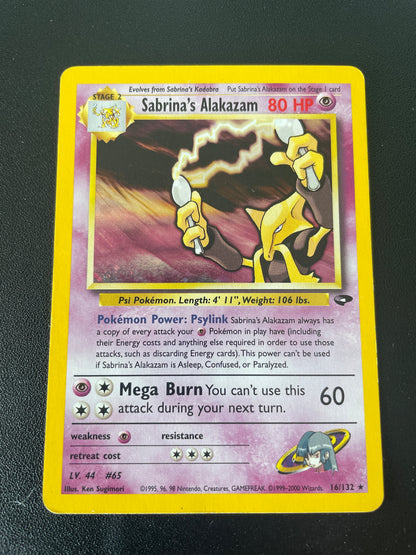 Sabrina’s Alakazam ED2 16/132 - Gym Challenge - EN - F:NM B:EX
