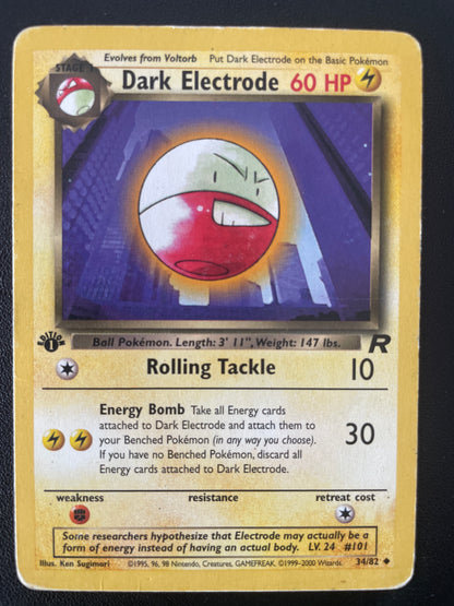 Dark Electrode ED1 34/82 - Team Rocket - EN - LP/GD