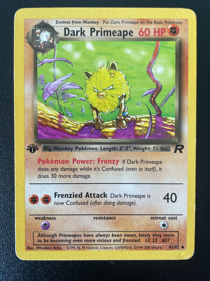 Dark Primeape ED1 43/82 - Team Rocket - EN - EX