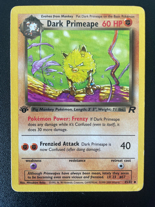 Dark Primeape ED1 43/82 - Team Rocket - EN - EX