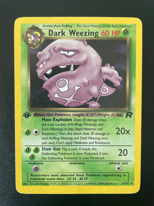 Dark Weezing ED1 31/82 - Team Rocket - EN - EX