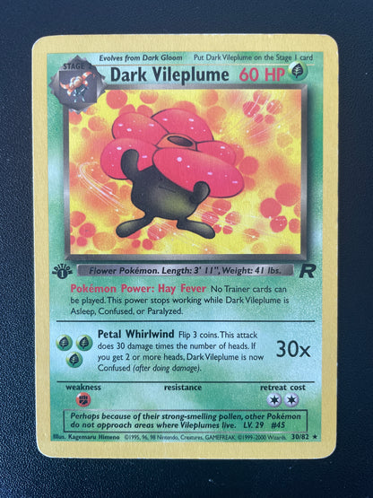 Dark Vileplume ED1 30/82 - Team Rocket - EN - F:NM B:GD