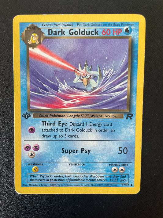 Dark Golduck ED1 37/82 - Team Rocket - EN - F:EX B:GD