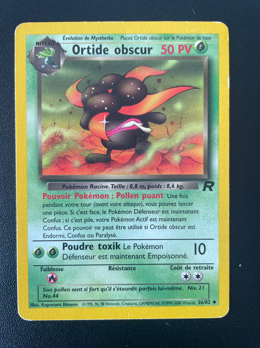 Ortide Obscur ED2 36/82 - Team Rocket - FR - EX