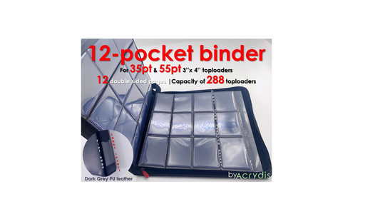 Double Page Binder for 12 TopLoaders | Total 288 TopLoaders | 35pt &amp; 55pt