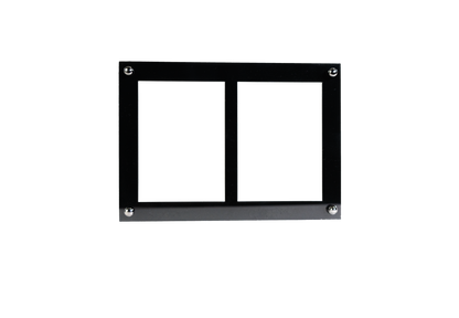 Acrylic frame for 2 standard trading cards - UV protection - With screws